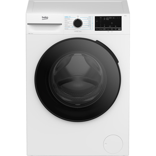 Beko b300 BMWUR9149DC 9kg, Classe A-30%, Bianco, Motore Inverter 1400giri, Display touch, Porta con cover, EnergySpin™, Vapore