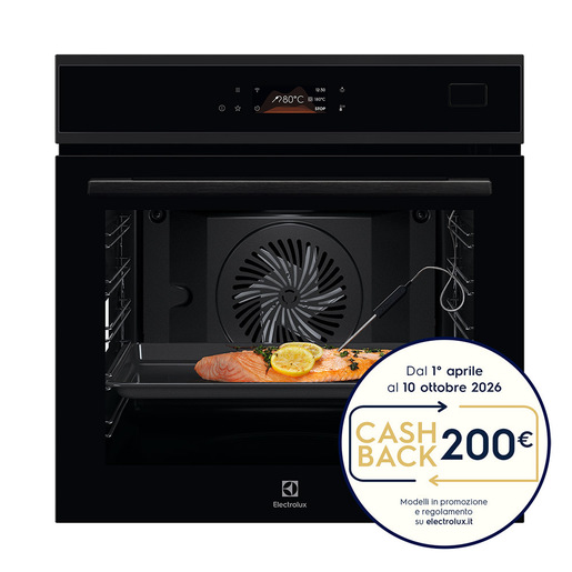 Electrolux Forno Incasso Steam Boost (100% Vapore, 75% Vapore, 25% Vapore) + Wifi Classe A++ 60 Cm EOB8S29WH