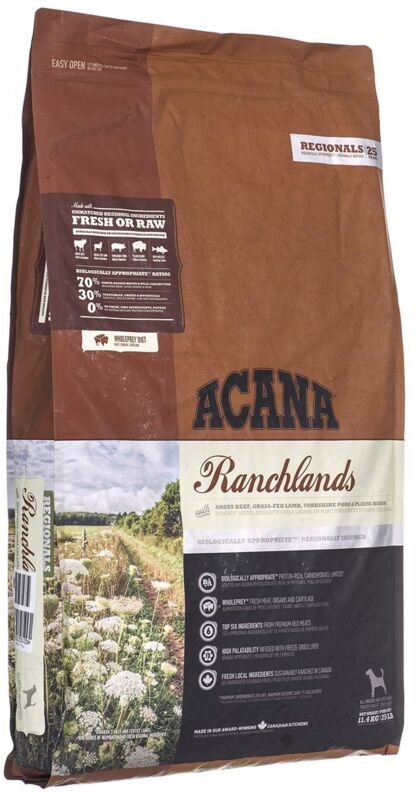 Acana Dog All Breeds Highest Protein Ranchlands Dog All Breeds Highest Protein Ranchlands - Sacco Da 11,4 Kg -