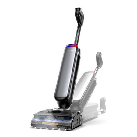 Tineco Floor One S9 Artist Steam Pro Aspirapolvere verticale Batteria Secco e bagnato Senza sacchetto Nero, Argento