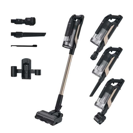 Hoover HF610P 011 Aspirapolvere senza filo, 250 AW Potenza d’aspirazione, Spazzola SmartAdapt con sensori avanzati e tecnologia bidirezionale, Nero, Meta - 0,7 L