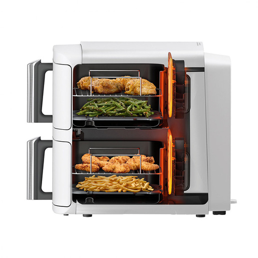 Ninja Friggitrice ad aria Double Stack XL da 9,5 L bianca SL400EUWH