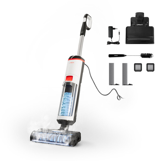 Polti RollySteam WD10, lavapavimenti che aspira, lava e igienizza con il vapore, senza detersivi - 0 V