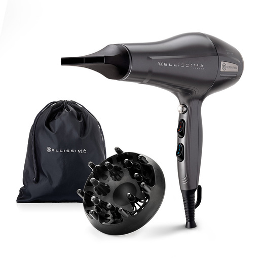 Beauty, Hair Dryer, Appliance, Blow Dryer, Device, Electrical Device Bellissima 11859 asciuga capelli 2200 W Grigio, Argento