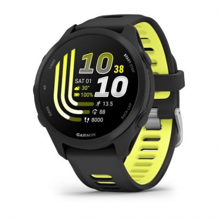 Garmin Forerunner 170 3,05 cm (1.2”) AMOLED 30 mm Digitale 390 x 390 Pixel Touch screen Nero GPS (satellitare)