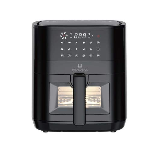 Electroline ELNEXTAIRFRYER388BTR friggitrice Singolo 5,5 L Indipendente 1900 W Friggitrice ad aria calda Nero