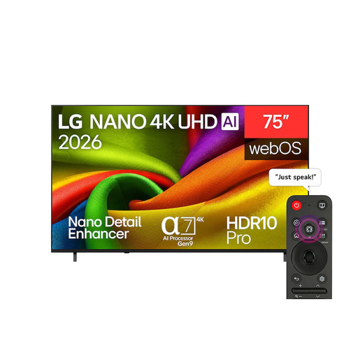 LG NANO 4K UHD AI 75NU850B6LA 190,5 cm (75'') 4K Ultra HD Smart TV Wi-Fi Nero