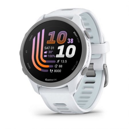Garmin Forerunner 170 3,05 cm (1.2”) AMOLED 30 mm Digitale 390 x 390 Pixel Touch screen Bianco GPS (satellitare)