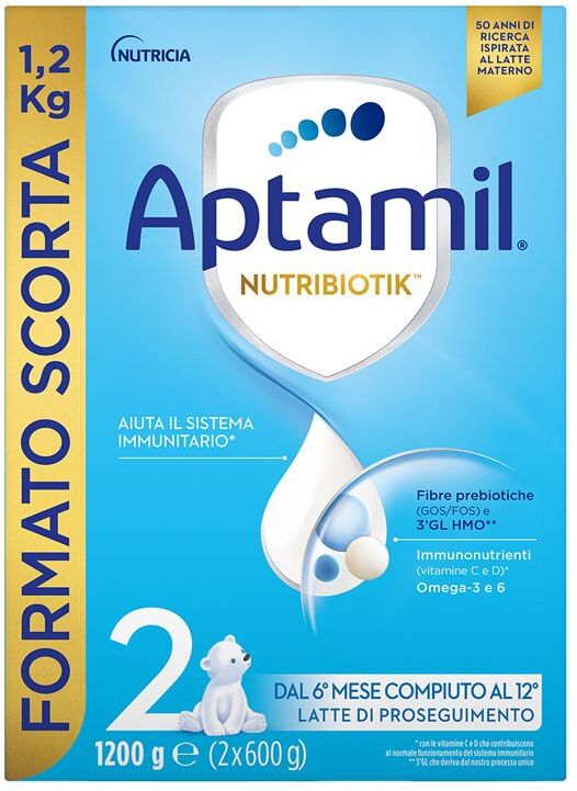 Aptamil 2 Latte In Polvere Di Proseguimento Per Bambini Da 6 A 12 Mesi 1200g