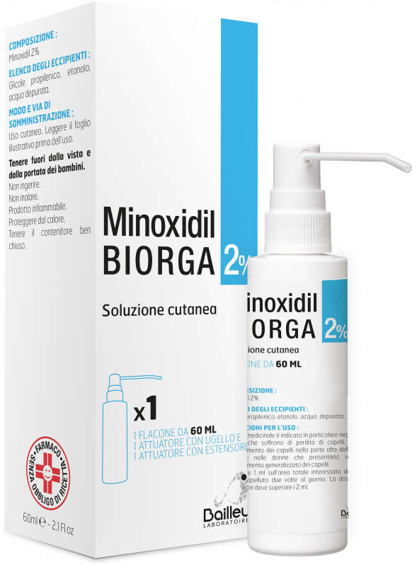 Bailleul Minoxidil Biorga 2% Soluzione Cutanea