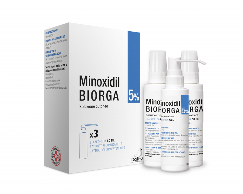 Bailleul Minoxidil Biorga 5% Soluzione Cutanea