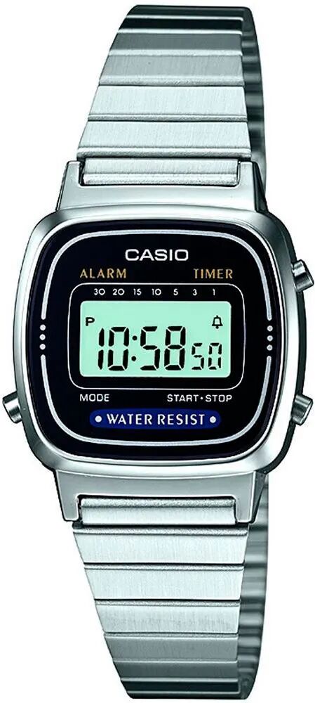 Casio Orologio da polso, La670wea-1ef, Argento, (Orologio digitale, 24.60 mm)