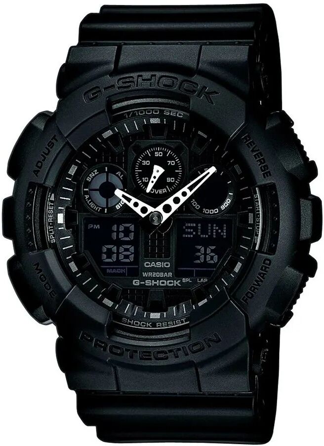 G-Shock, Orologio da polso, Ga-100-1a1er, Nero, (Orologio da polso analogico, Orologio digitale, 51.20 mm)