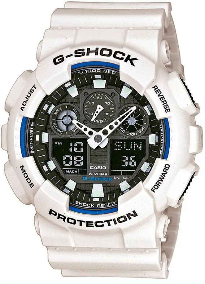 Casio Orologio da polso, Ga-100b-7aer, Bianco, (51 mm)