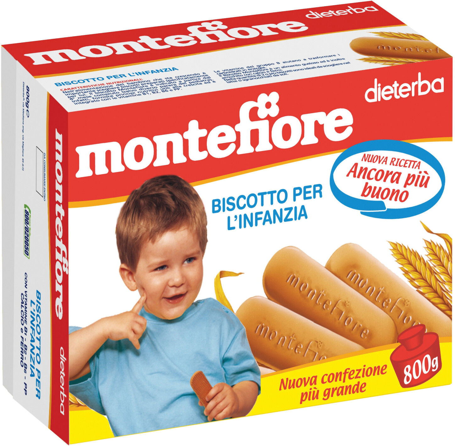 DIETERBA (HEINZ ITALIA SpA) Dieterba Montefiore Biscotto per l'Infanzia dal 4° Mese 800g