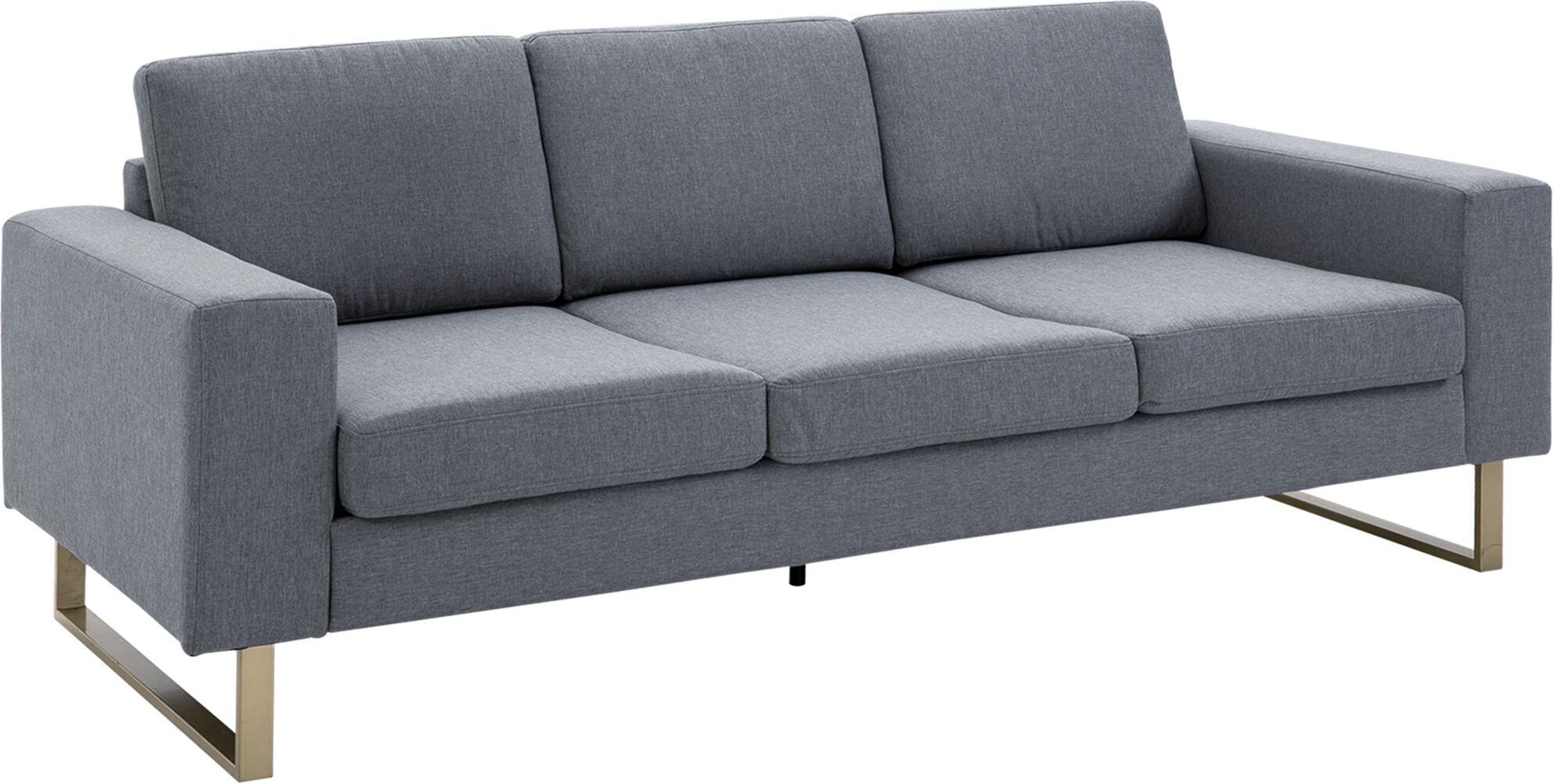 Homcom Divano a 3 Posti in Tessuto di Lino con Cuscini Smontabili e Lavabili, 200x82x78cm, Grigio Scuro Aosom