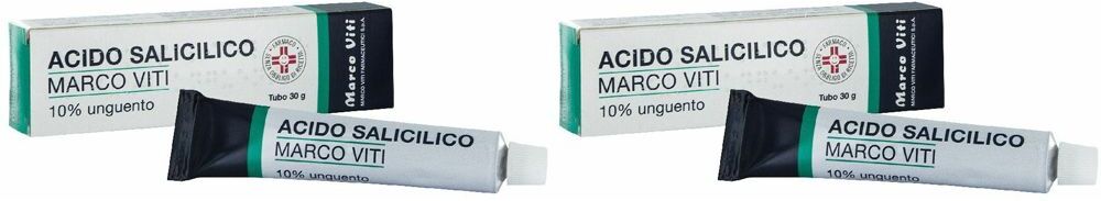 Marco Viti Farmaceutici SpA Marco Viti Acido Salicilico 10% Unguento Set da 2 2x30 g Pomata