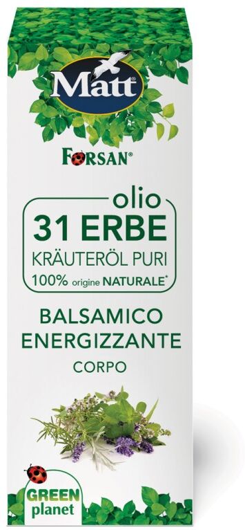 Matt Forsan Olio 31 Erbe Balsamo Naturale Energizzante Per Corpo 100ml