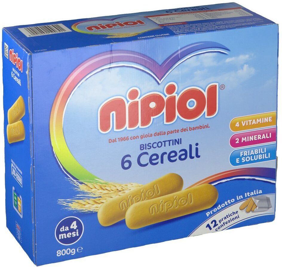 NIPIOL (HEINZ ITALIA SpA) Nipiol Biscotto 6 Cereali 800 grammi