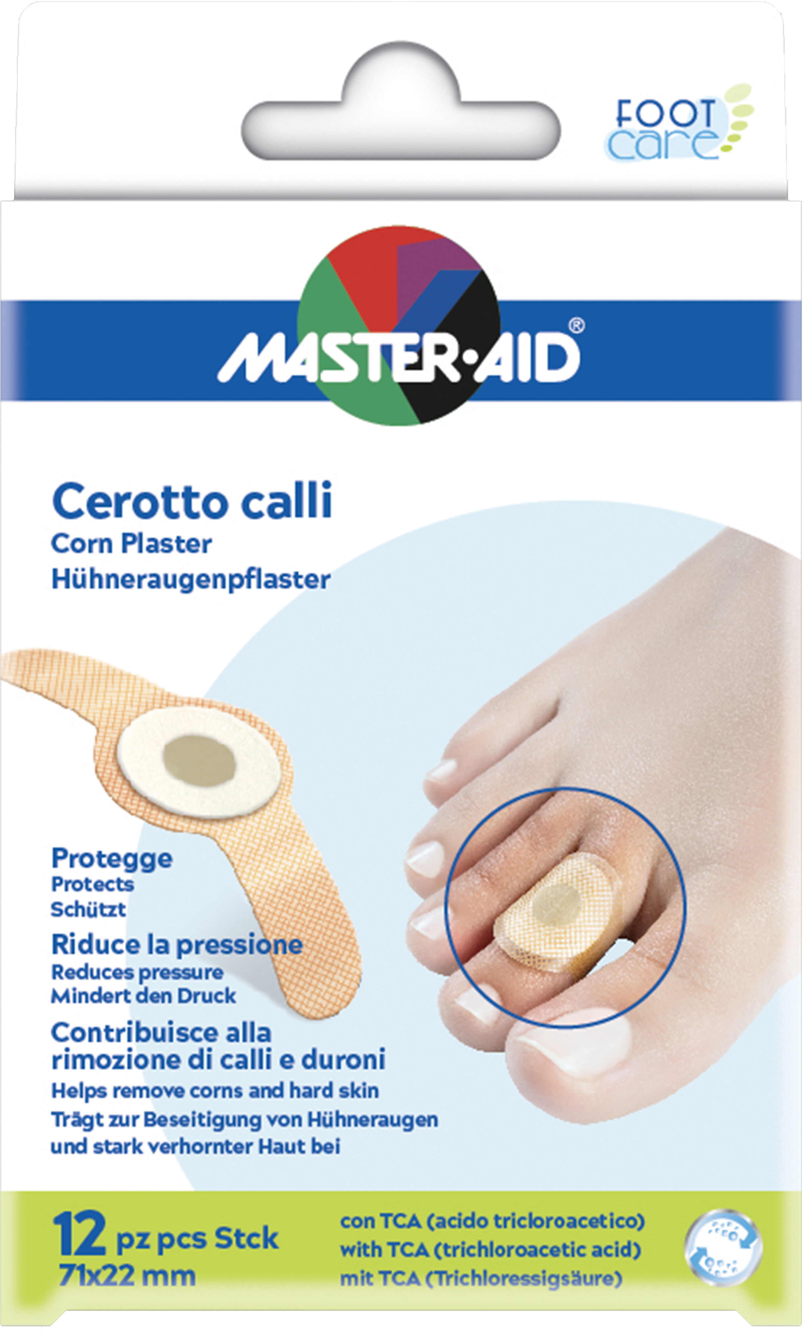 Master Aid Master-Aid Cerotto Callifugo Foot Care Per Calli E Duroni 12 Cerotti