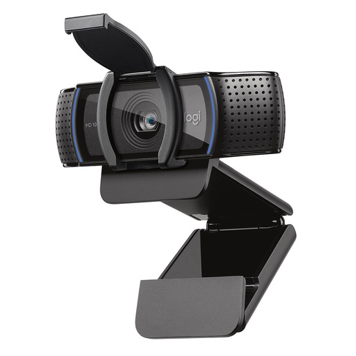 Logitech C920S HD Pro Webcam, Videochiamata Full HD 1080p/30fps, Audio Stereo ‎Chiaro, ‎Correzione Luce HD, Privacy Shutter, Per Skype, Zoom, FaceTime, H