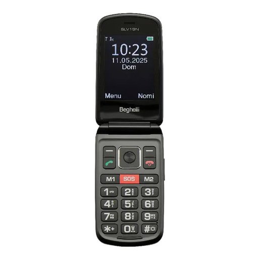 Beghelli 9205N cellulare 7,11 cm (2.8'') 106 g Nero Telefono per anziani