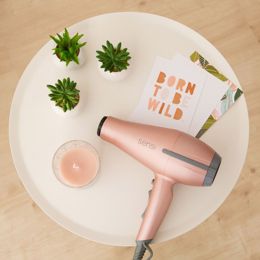 GA.MA PhonTempo 5D Sensi Rose Gold: 2200 W, rivestimenti interni in ceramica per effetto delicato, tecnologia agli ioni e ozono, anti crespo, anti età, r