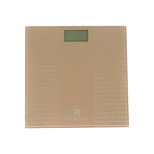 Electroline Bilancia pesapersona elettronica antiscivolo - Beige