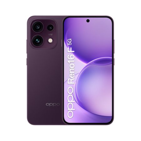 OPPO Reno16 F 5G AI Smartphone, Tripla fotocamera 50+8+50MP, Selfie 50MP, Display 6.57” 120HZ AMOLED FHD+, 6500mAh, RAM 8GB(Esp2GB/4GB/8GB)+ROM 256GB [V
