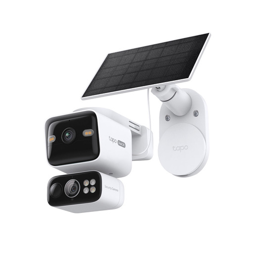 TP-Link Tapo Solar-Pow Dual-Lens Pan/Tilt Sec Cam Kit kit di sicurezza domestica intelligente