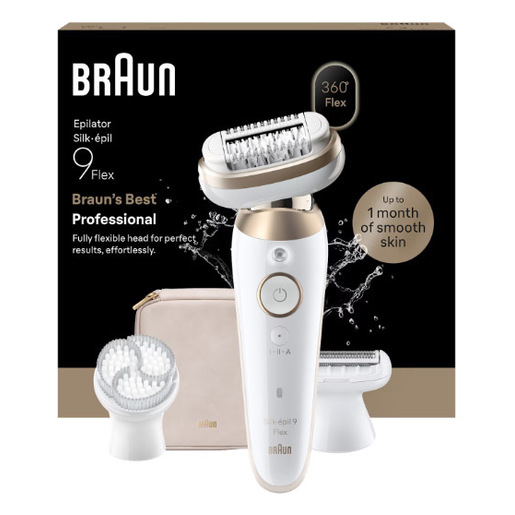 Braun Silk-épil 9 Silk·épil 9 Flex, Epilatore Wet & Dry, Pelle Liscia A Lungo, 9-060 3D