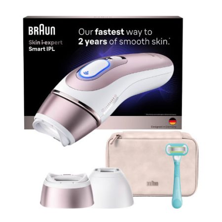 Braun Silk-expert Skin I·Expert Epilatore A Luce Pulsata Smart, Epilazione a Casa, Con App Gratuita, 2 Testine, PL7211