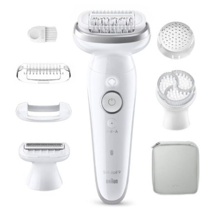 Braun Silk-épil 9 Silk·épil 9, Epilatore Wet & Dry, Pelle Liscia A Lungo, 9-061, Argento