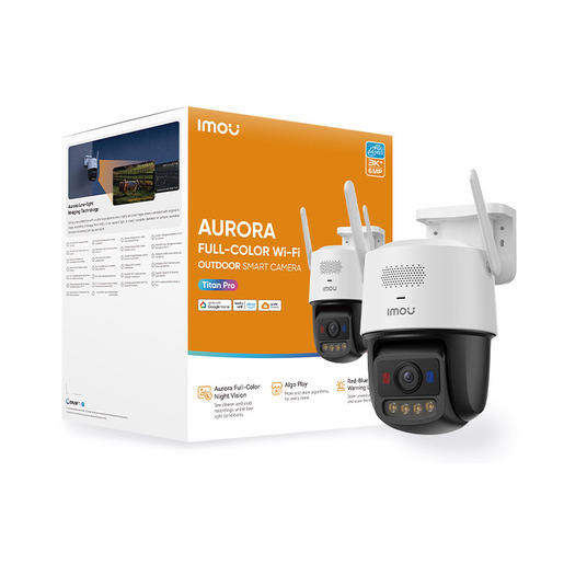 Imou Titan Pro Telecamera da esterno, motorizzata da 6MP, Copertura a 360°