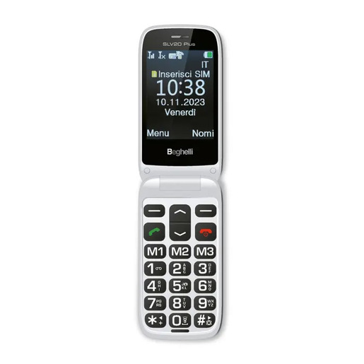 Beghelli 9200 cellulare 7,11 cm (2.8'') 100 g Grigio Telefono per anziani