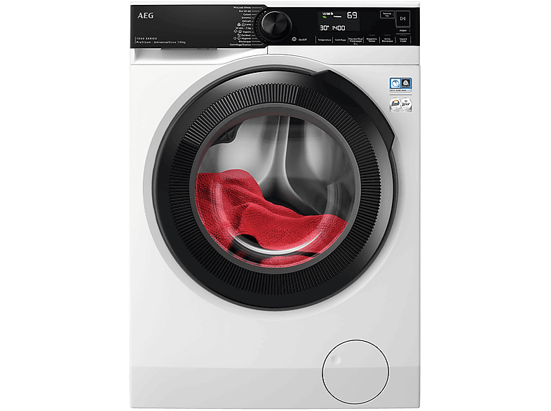 AEG LR7H14ABY LAVATRICE, Caricamento frontale, 10 kg, 12 programmi, Profondità 63,1 cm, Giri 1400 rpm, BIANCO, livello rumorosità centrifuga 75 dB(A), Classe A