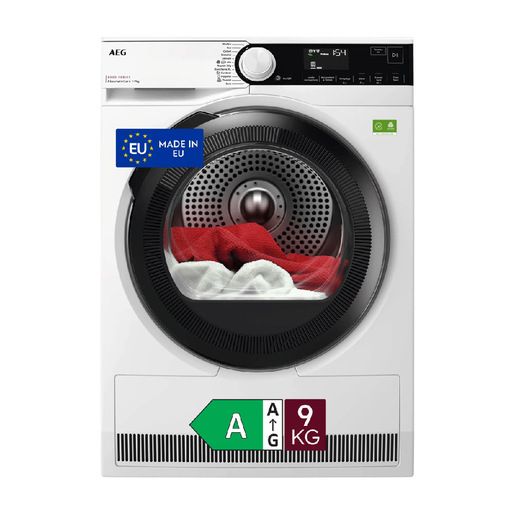AEG Series 8000 TR8HD9A asciugatrice Libera installazione Caricamento frontale 9 kg Nero, Bianco