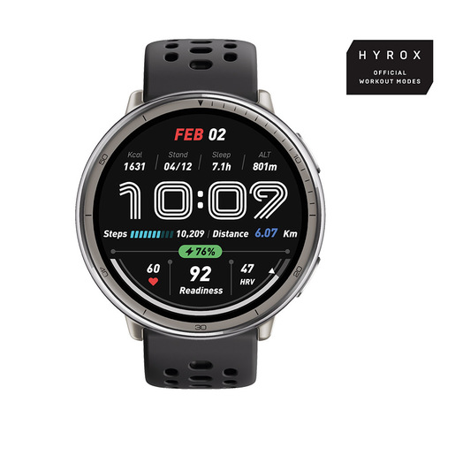 Amazfit Active 2 Round smartwatch e orologio sportivo display AMOLED 5 sistemi satellitari & mappe offline BioTracker™ 6.0 PPG per dati precisi su salute