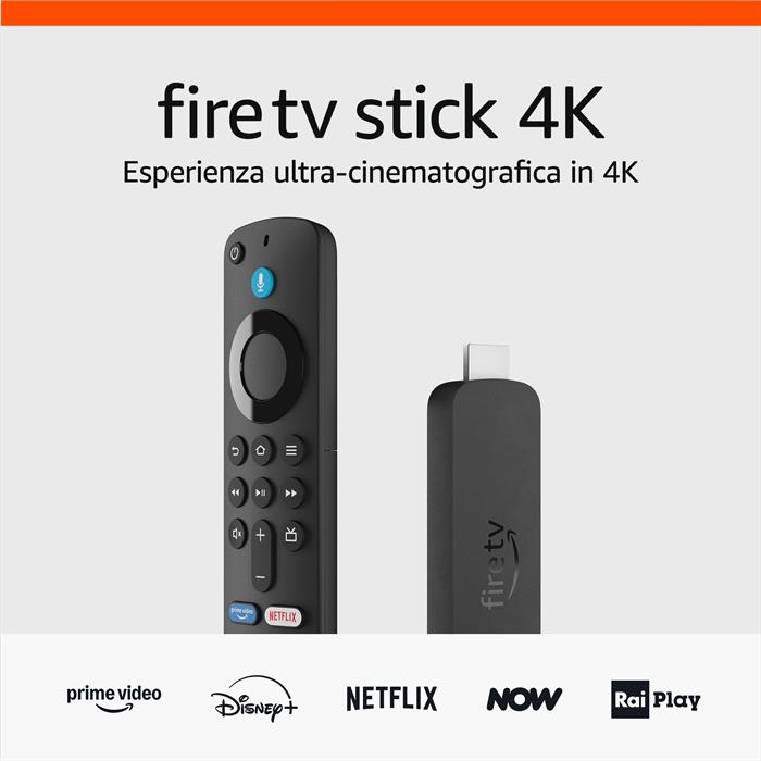 Amazon - Nuovo Fire Tv Stick 4k (2024)-nero