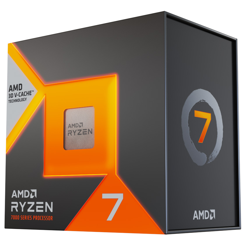 AMD CPU RYZEN 7 7800X3D, 5GHZ 8CORE, AM5, SERIE 7000 X3D, CACHE 104MB 120W, WOF