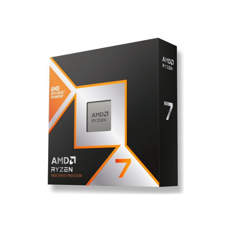 Amd processori cpu amd ryzen7 9800x3d am5 5,2ghz 8core box 104mb 120w no fan