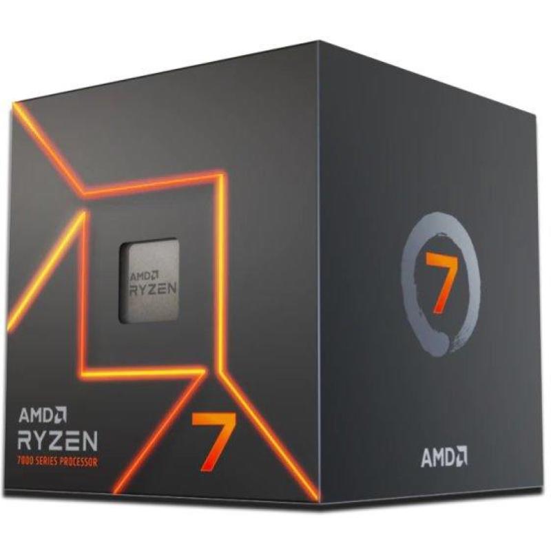 CPU AMD Ryzen 7 7700 5.3Ghz 8 CORE 40MB 65W AM5 with Wraith Prism Cooler