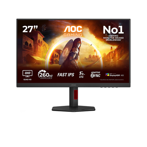 AOC G4 Q27G4ZR Monitor PC 68,6 cm (27'') 2560 x 1440 Pixel Quad HD LED Nero, Rosso