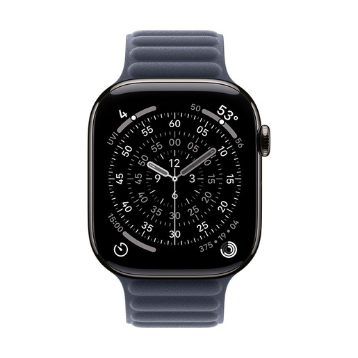 Apple Cinturino a maglie magnetico blu navy (46 mm) - S/M