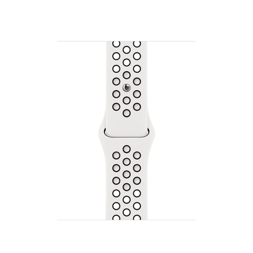 Apple Cinturino Nike Sport bianco ghiaccio/nero (41 mm)
