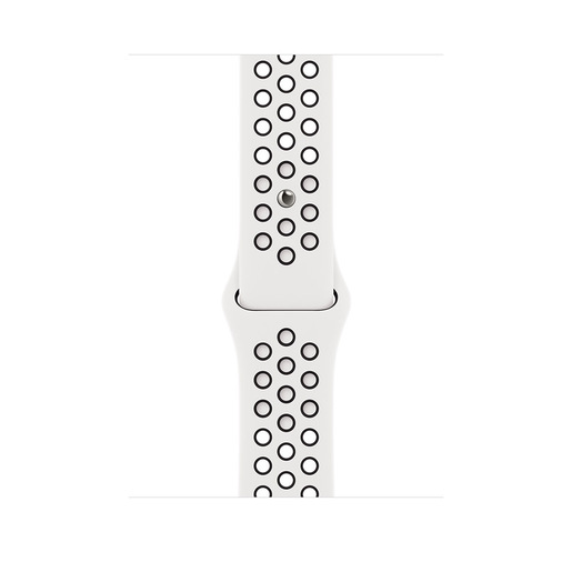 Apple Cinturino Nike Sport bianco ghiaccio/nero (45 mm)