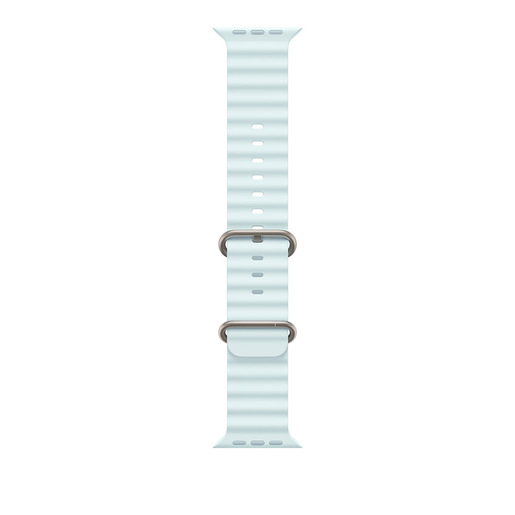 Apple Cinturino Ocean blu ghiaccio (49 mm) - Titanio naturale