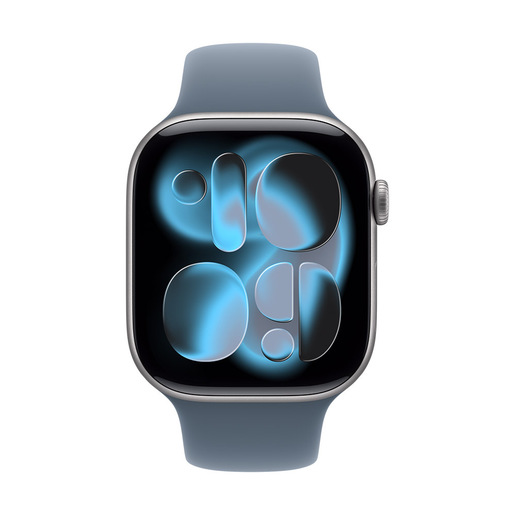 Apple Cinturino Sport blu salmastro (46 mm) - M/L