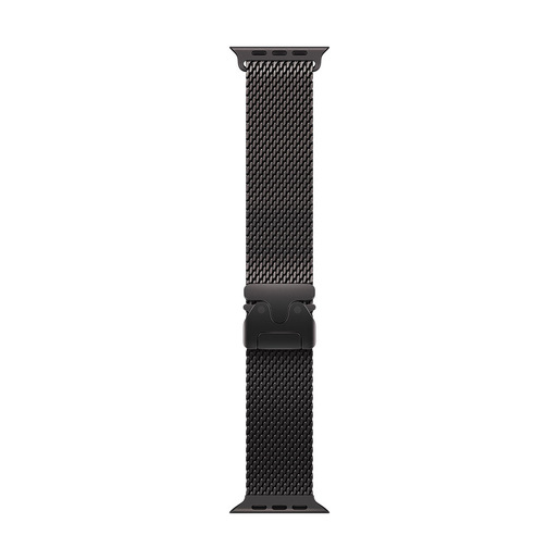 Apple Loop in maglia milanese in titanio nero (49 mm) - Medium
