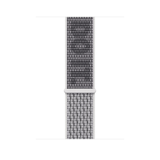 Apple Nike Sport Loop bianco ghiaccio/nero (45 mm)
